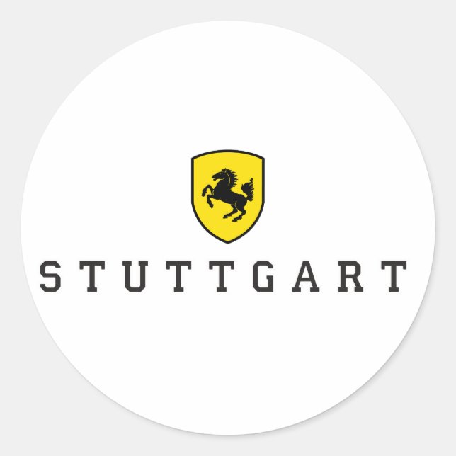Stuttgart Crest Stuttgarter Wappen Classic Round Sticker (Front)