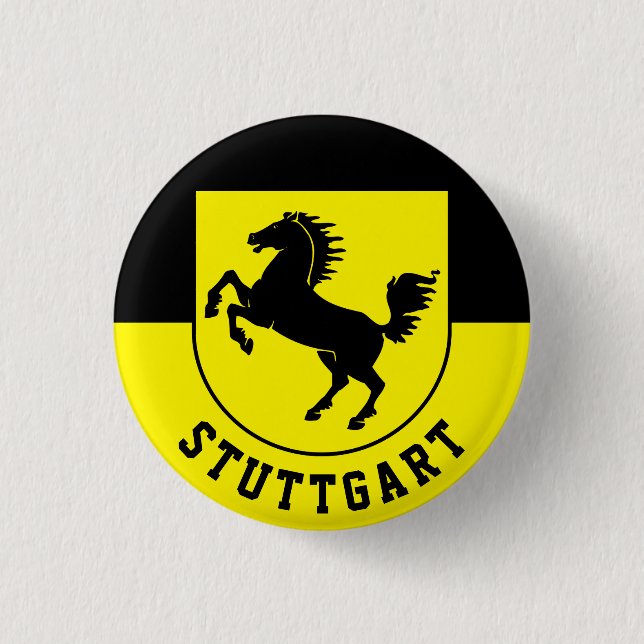 Stuttgart Flag (Germany) Button (Front)
