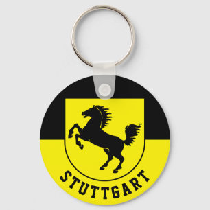 Stuttgart Flag (Germany) Keychain