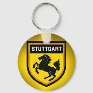 Stuttgart Flag Keychain