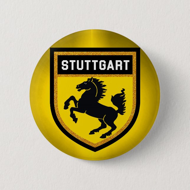 Stuttgart Flag Pinback Button (Front)