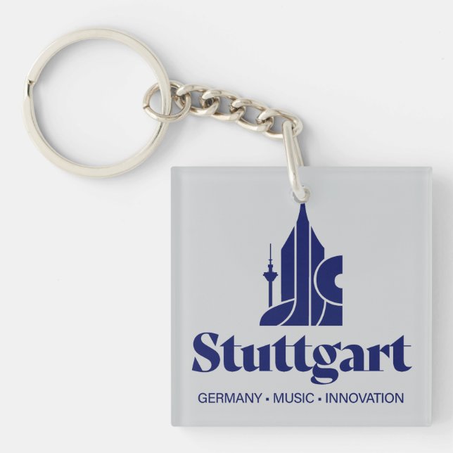 Stuttgart Germany Europe Keychain (Front)