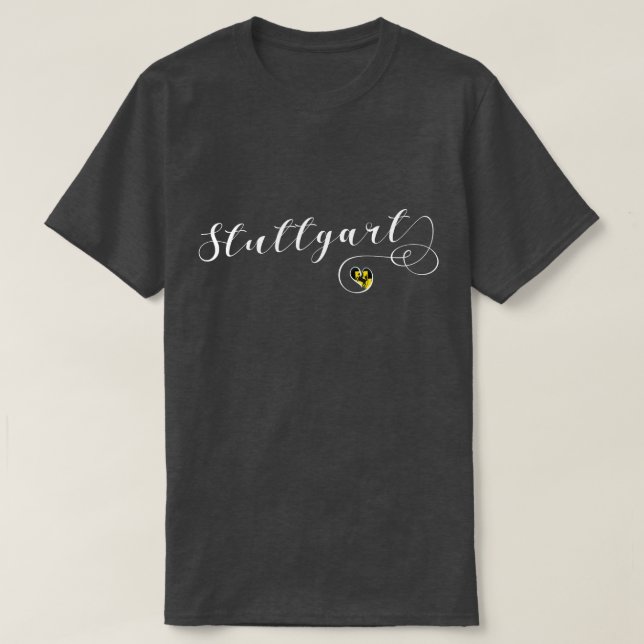 Stuttgart Heart, Baden-Württemberg, Germany T-Shirt (Design Front)