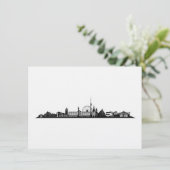 Stuttgart Stadt Skyline - postcard / folding card (Standing Front)