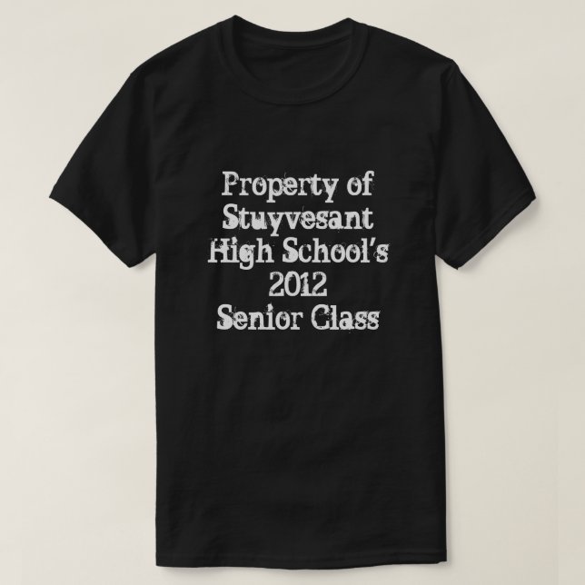 GCS Senior 2012 - Subway Style T-Shirt, Zazzle