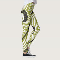 Styalized Classic Art Japanese Waves #2 Leggings