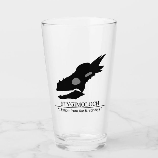 Stygimoloch Skull Glass (Front)