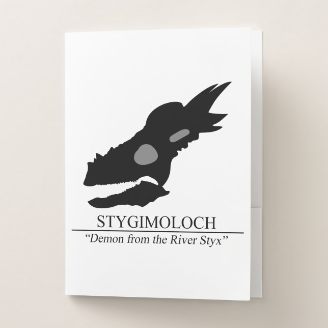 Stygimoloch Skull Pocket Folder (Front)