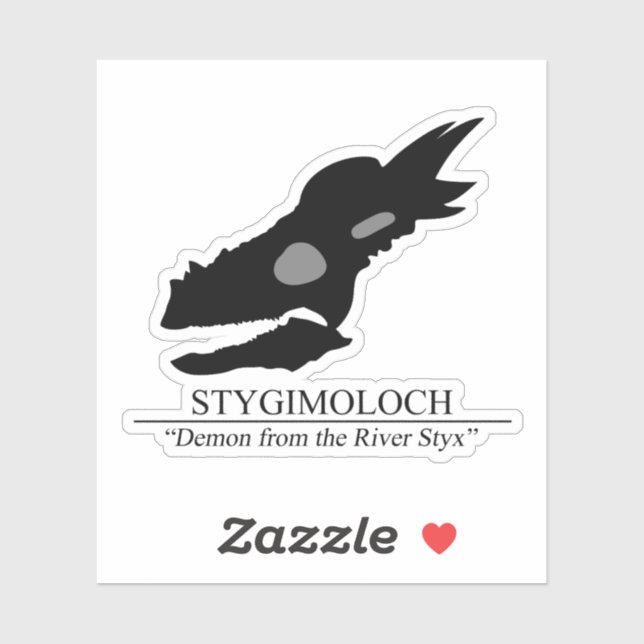Stygimoloch Skull Sticker (Sheet)
