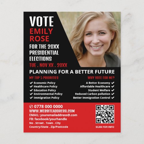Styish Modern Political Campaigner Advertising Flyer