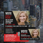 Styish Modern Political Campaigner Advertising Flyer<br><div class="desc">Styish Modern Political Campaigner Advertising Flyer by The Business Card Store.</div>