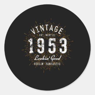 Style 1953 classic round sticker