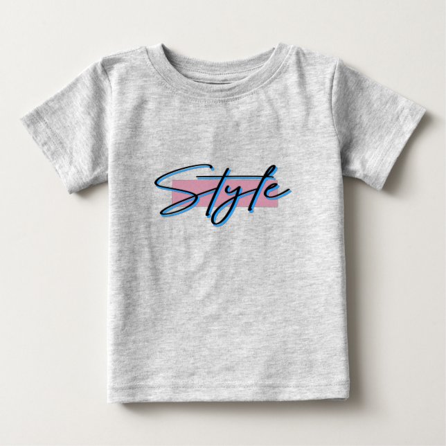 Style (80s inspired) baby T-Shirt (Front)