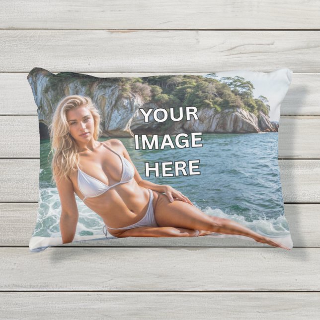STYLE! 🛋️ Add Image or Text Accent Pillow (Front)