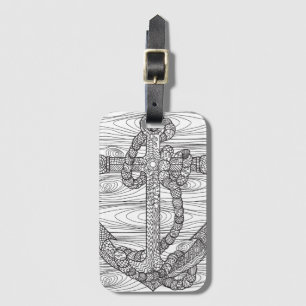 Style Anchor And Rope Luggage Tag