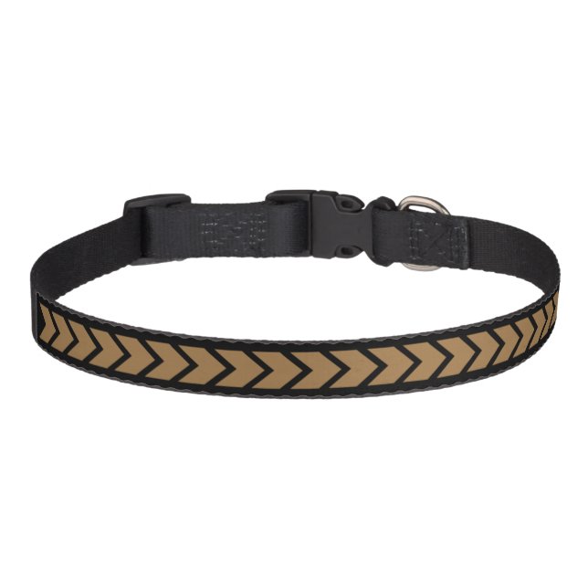 Style Arrow Brown Pet Cat Dog Collar (Front)