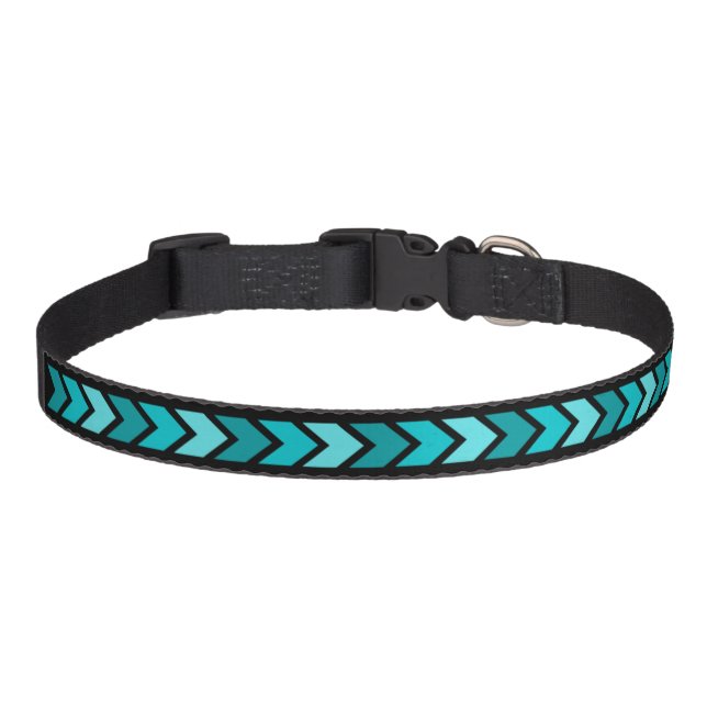 Style Arrow Turquoise Pet Dog Collar (Front)