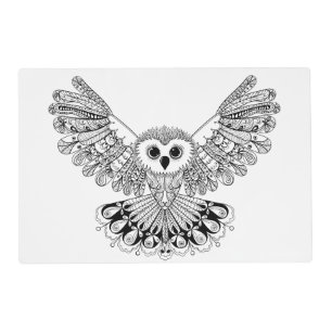 Style Black Owl Placemat