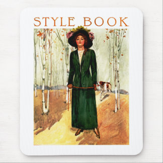 Style Book Fashion Illustration Mouse Pad