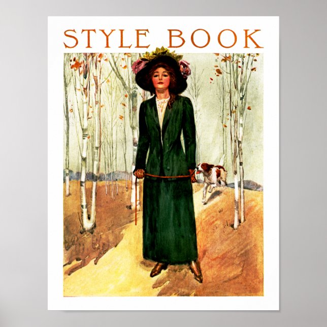 Style Book Fashion Illustration Poster (Front)