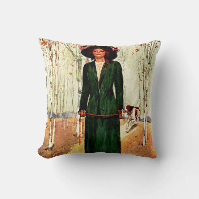 Style Book Fashion Illustration Throw Pillow (Front)