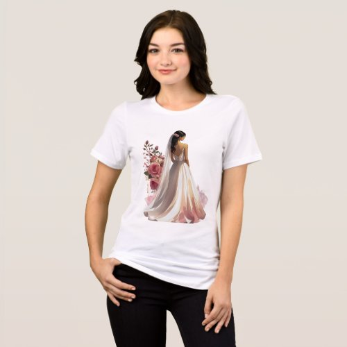 [Style] Bridal [Product] Wedding  Bride Gift Elega Tri-Blend Shirt