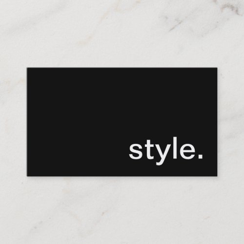Style Business Card
