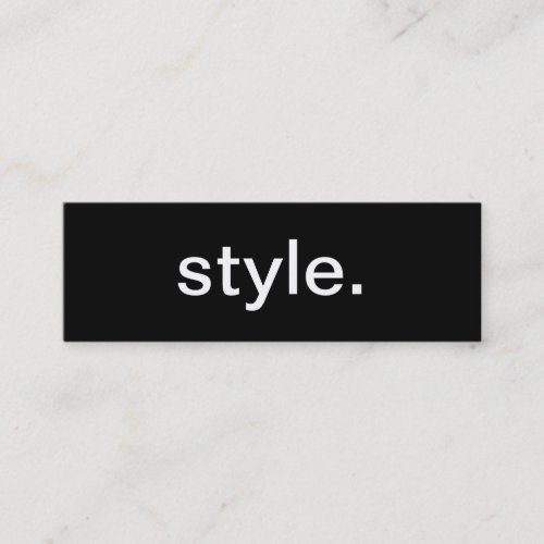 Style Business Card