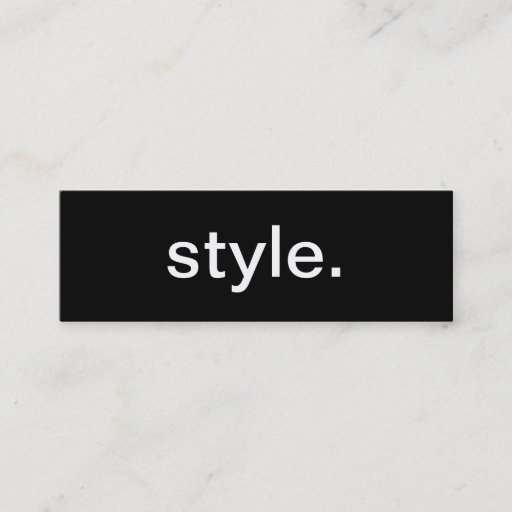 Customizable Style Business Card