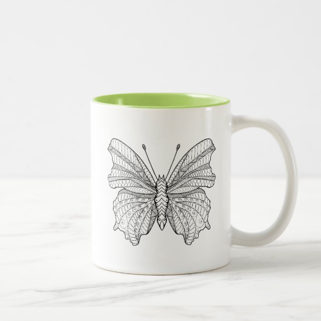 Style Butterfly 3 Two-Tone Coffee Mug (Right)