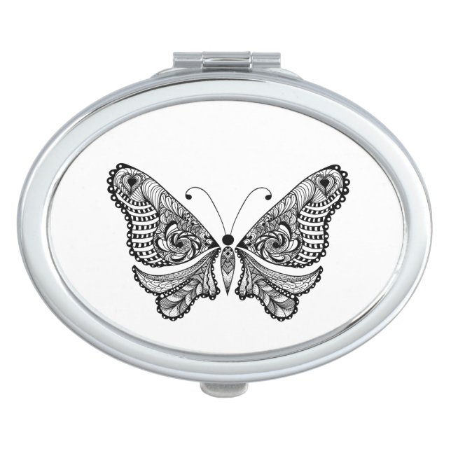 Style  Butterfly Compact Mirror (Front)