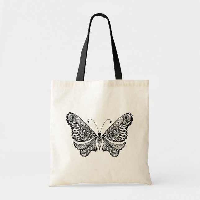 Style  Butterfly Tote Bag (Front)