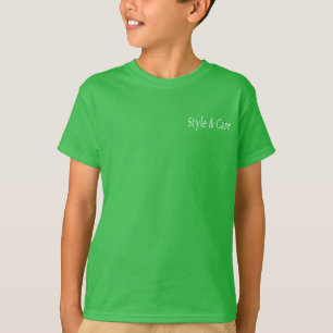 Style & Care Shamrock Green Color T-Shirt
