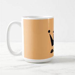 Style Classic Mug Black Crown with Queen Text name