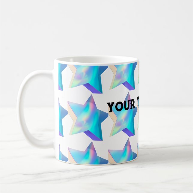 Style Classic Mug Text Star Image Tea Coffee Cups (Left)
