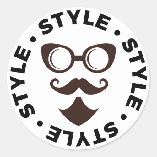 Style Classic Round Sticker