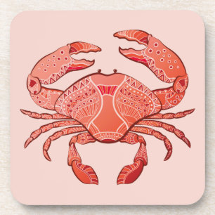 Style Crab Beverage Coaster