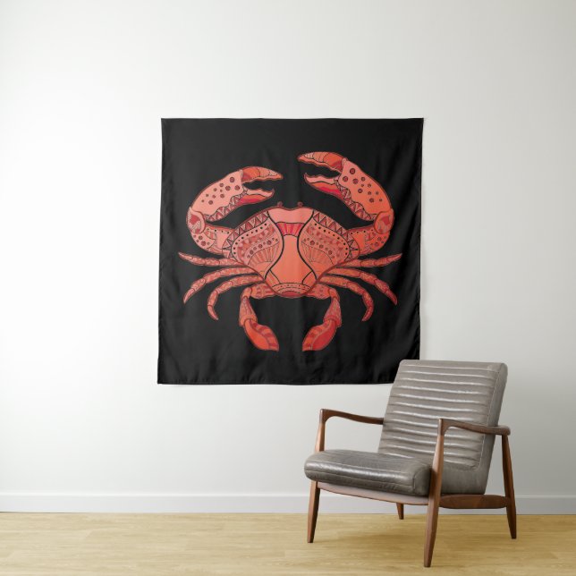 Style Crab Tapestry (In Situ (Horizontal))