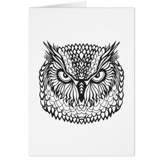 Style Eagle Owl Head Cards (Front)