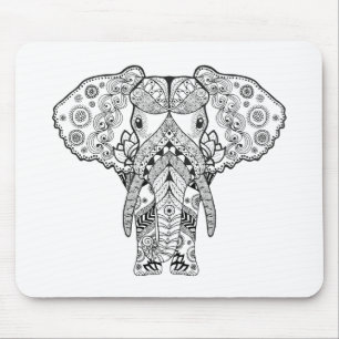 Style Elephant Mouse Pad