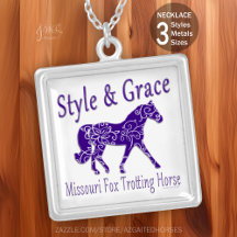 Style & Grace Missouri Fox Trotting Horse Necklace