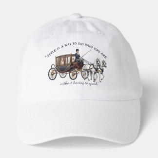 "Style is a way to say who you are without having Hat