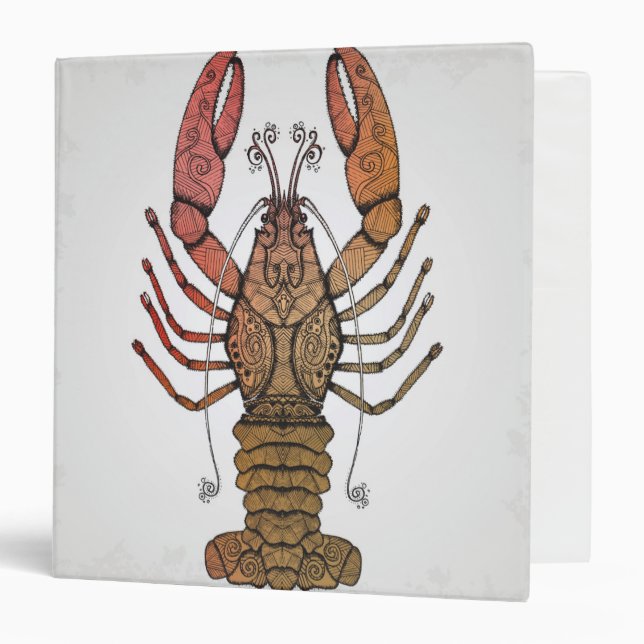 Style Lobster 3 Ring Binder (Front/Inside)