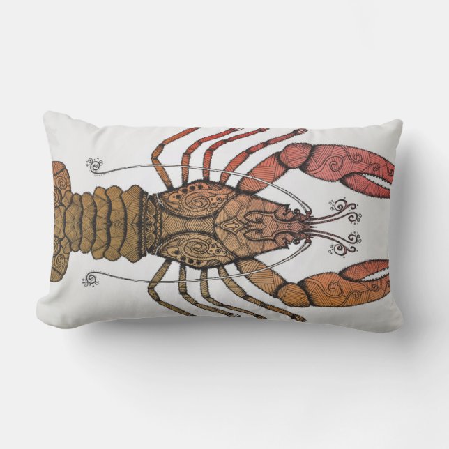 Style Lobster Lumbar Pillow (Front)