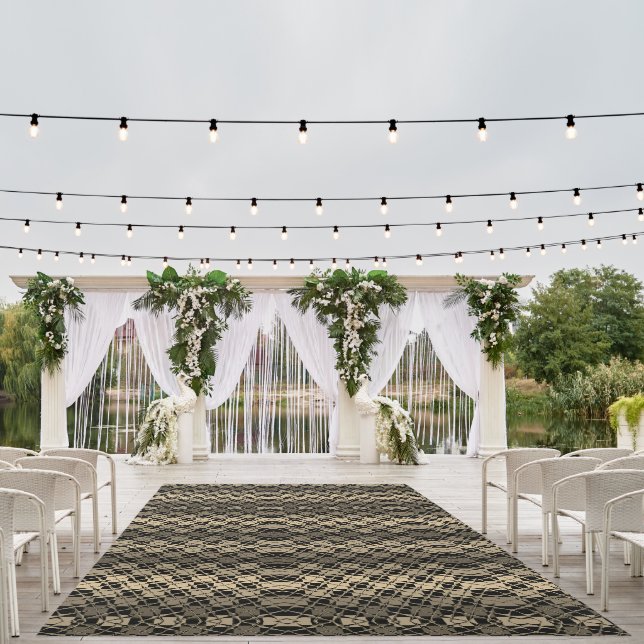 Style Lovely Sepia Tartan Plaid Mirror  Outdoor Rug (Insitu (Wedding 1))