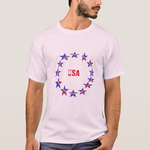 Style Mens Basic T_Shirt __Patriotic USA