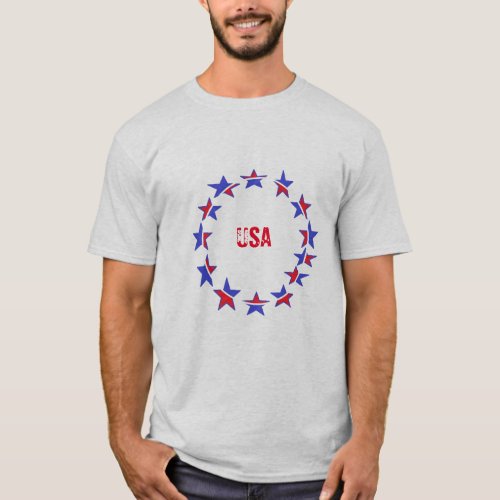 Style Mens Basic T_Shirt __Patriotic USA
