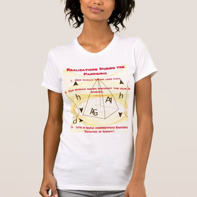 'Style' Red White  'Realizations during Pandemic' T-Shirt (Front)