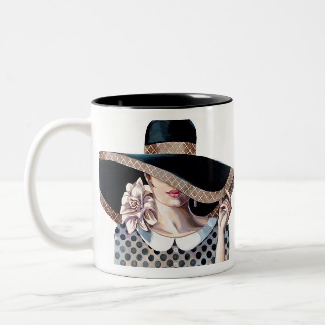 Style Right by Trish Biddle Two-Tone Coffee Mug (Left)