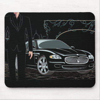 Style Sleek Black Mousepad